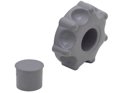 Manopla Banco Fiesta/Ecosport 03/ Cinza