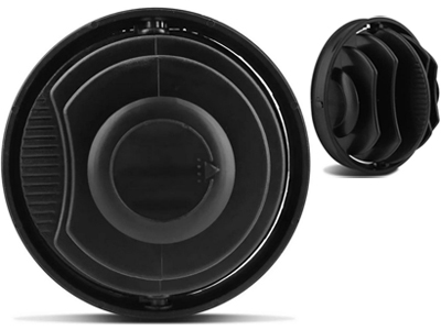 Difusor ar painel gol 05 12 preto central lateral