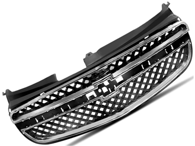 Grade Celta/Prisma (Preta - Friso Cromado)