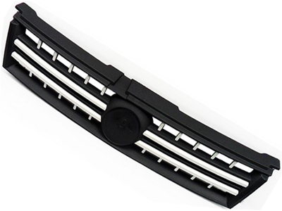 Grade stilo 08 preta friso prata