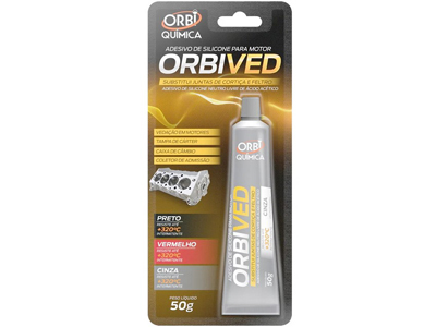 Silicone Alta Temperatura Acético Cinza (50 Gramas)