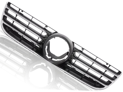 Grade Polo 07/11 (Preta - Friso Cromado)