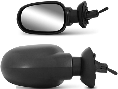 Retrovisor ext logan sandero 07 09 le c c preto