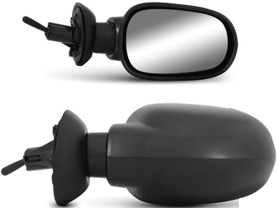 Retrovisor ext logan sandero 07 09 ld c c preto