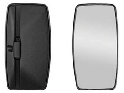 Retrovisor Ext Universal Caminhão/Ônibus 200x370mm (Preto)