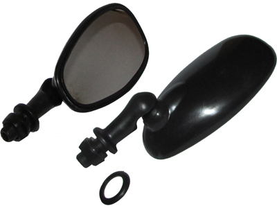 Espelho ext universal com rosca preto