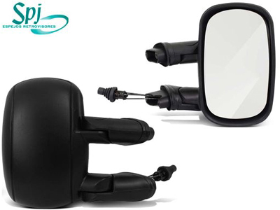 Retrovisor ext doblo 01 09 ld c c preto
