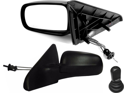 Retrovisor ext santana 98 le c c preto