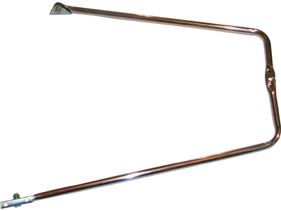 Braco espelho com furo cromado