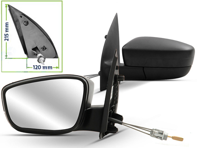 Retrovisor ext gol 08 12 4p le c c preto s seta