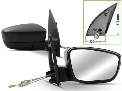 Retrovisor ext gol 08 12 4p ld c c preto s seta