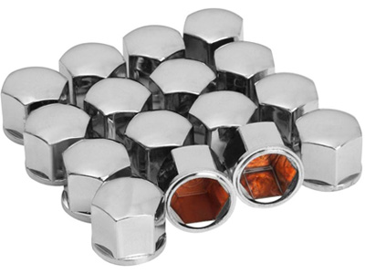 Capa Parafuso Roda Universal Cromada (19mm)(Jogo)