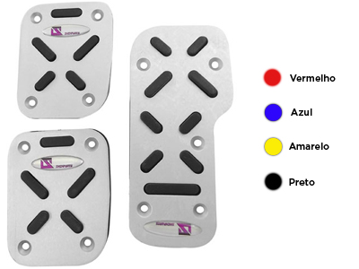 Pedaleira esportiva anodizada