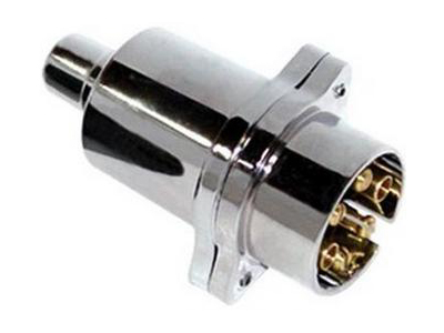 Tomada Força Reboque (Macho - Cromada - 6 Polos)