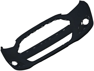 Parachoque Dianteiro New Fiesta Hatch 13/17 (Preto)