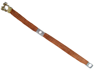 Cabo Bateria Negativo 45 cm (C/Furo Meio)