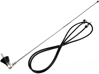 Antena universal 2 estagios cromada