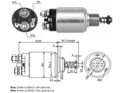 Automatico partida caminhao mbb ford chevrolet bosch