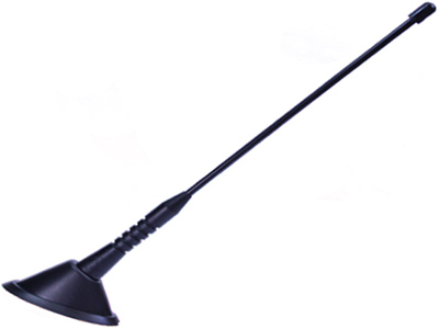 Antena teto decorativa preta haste media 245mm