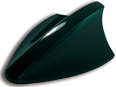 Antena teto decorativa tubarao preta