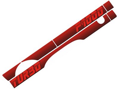 Faixa f 1000 91 turbo vermelha