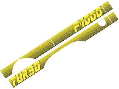 Faixa f 1000 91 turbo amarela