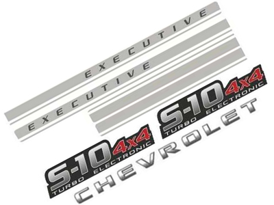 Faixa s 10 executive 4x4 turbo cabine dupla 2009 prata