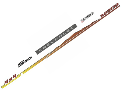 Faixa s 10 rodeio cabine dupla 2006 preta