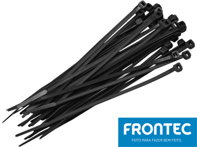 Abraçadeira Nylon 15cm x 3,70mm Preta (Cinta Plástica)(100)