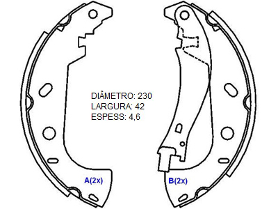 Lona Freio Marea/Brava 99/ e Palio Weekend Lockheed (Patim)