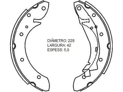 Lona Freio Palio/Linea/Punto 09/, Scenic (Patim)