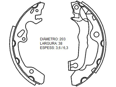 Lona freio focus 98 08 patim