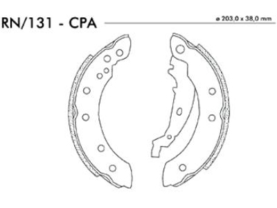 Lona freio clio 96 girling patim