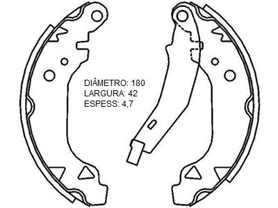 Lona freio clio 96 trw patim