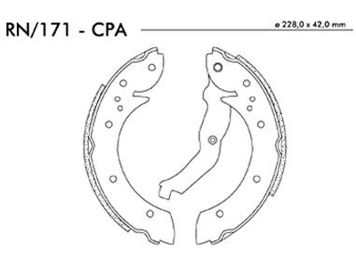 Lona freio scenic 98 girling patim