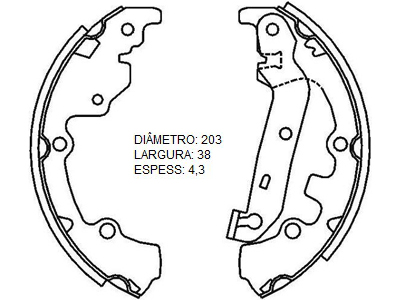 Lona Freio Fiesta/Ecosport 02/ Teves (Patim)