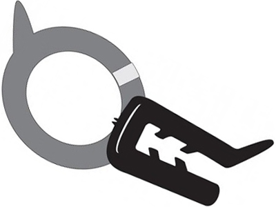 Borracha tampa traseira universal perfil alto s aba