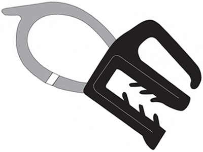 Borracha tampa traseira universal perfil alto c aba