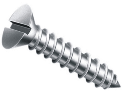 Parafuso fenda 4 8 x 38 cabeca chata