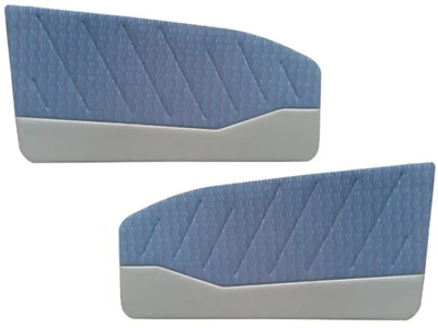 Revestimento Portas Palio/Strada 96/00 2P Cinza/Azul (Jogo)