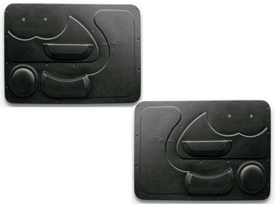 Revestimento portas fusca 77 plastico jogo preto