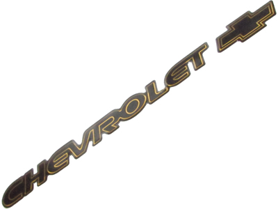 Emblema resinado chevrolet ouro grande