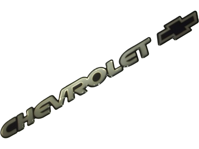 Emblema resinado chevrolet prata grande