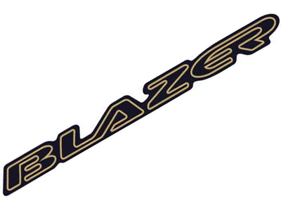 Emblema resinado blazer ouro