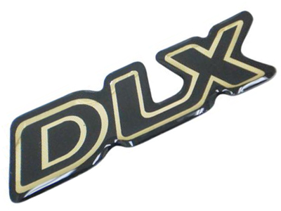 Emblema resinado dlx ouro chevrolet