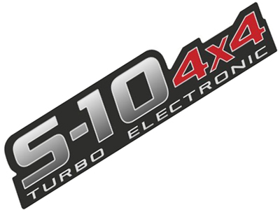 Adesivo S-10 4x4 Turbo Eletronic 09/11 (Vermelho)