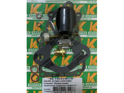 Kit carburador webber opala caravan 2 5 4cc 228 simples