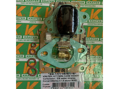 Kit Carburador Webber Corcel/Belina II (228, Simples)