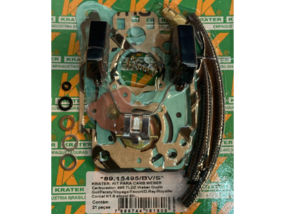 Kit Carburador Webber Gol/Parati/Escort (495 TLDZ, Duplo)