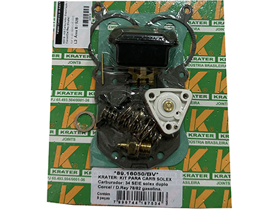 Kit carburador solex corcel del rey 34 seie duplo